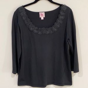 Pink Poodle Knit Top